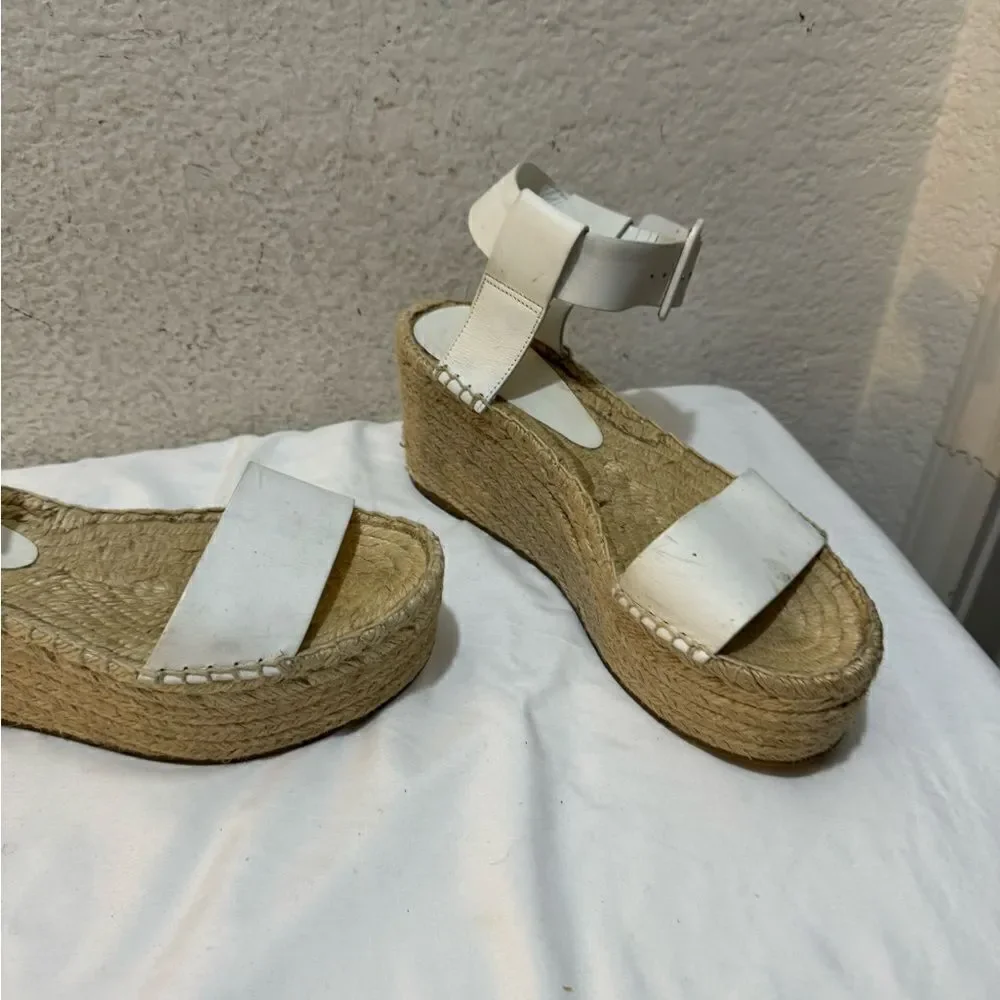 Vince Abby Leather Espadrille Sandal 7 M
